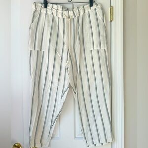 Madewell Beach Coverup Striped Trouser. NWT, size XL